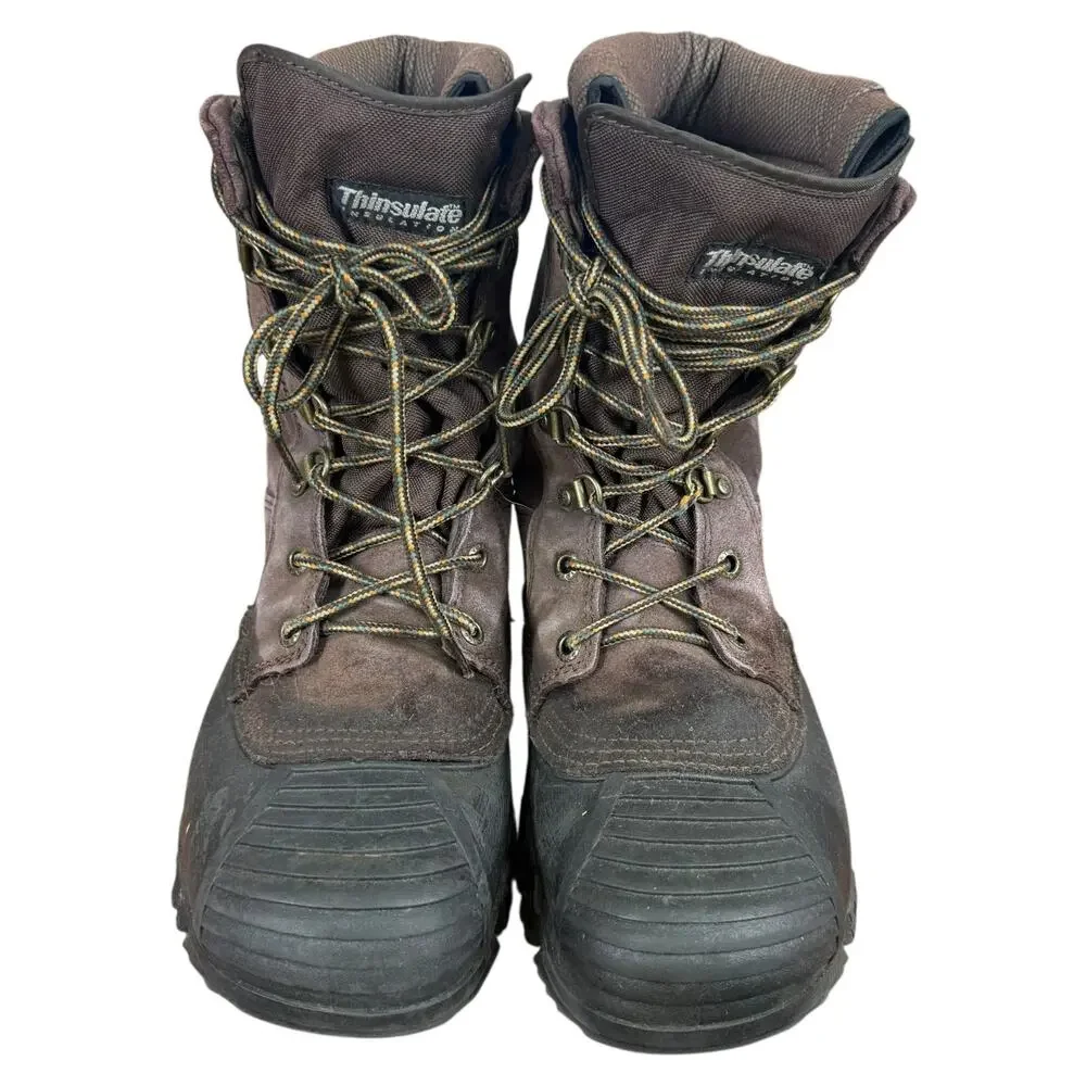 Rocky Jasper Trac Leather Brown Mens Lace Up Work Boots 200 Gr Thinsulate sz 8